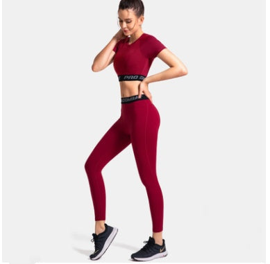 Gym running tights and top (set)