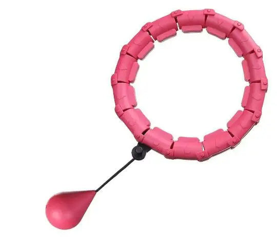 Weighted Hoola Exercise Fit Hoops Plus Size For Weight Loss, 2 In 1 Weight Loss 24 Detachable Knots Fitness Abdomen Equipment Hoops Adjustable Auto-Spinning Ball For Women