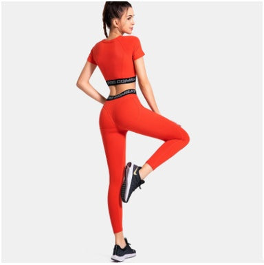 Gym running tights and top (set)