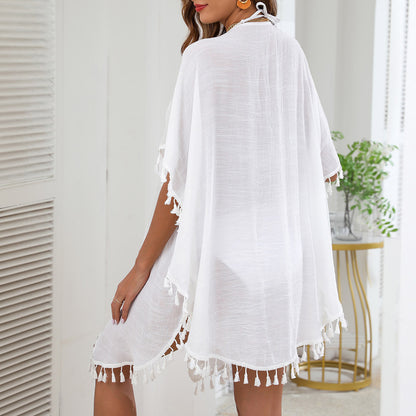 Women's Vacation Cardigan Tassels Loose-fitting Vacation