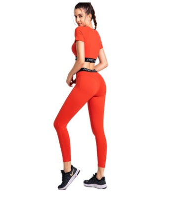 Gym running tights and top (set)