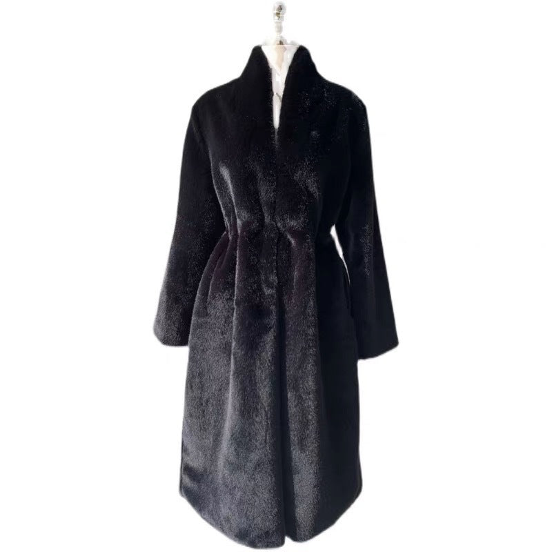 Marten Overcoat black fur coat