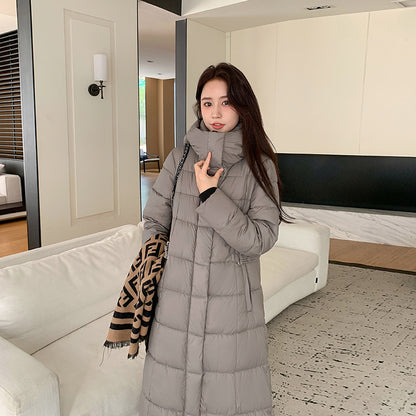 Thickened Long Section Down Cotton Jacket Coat