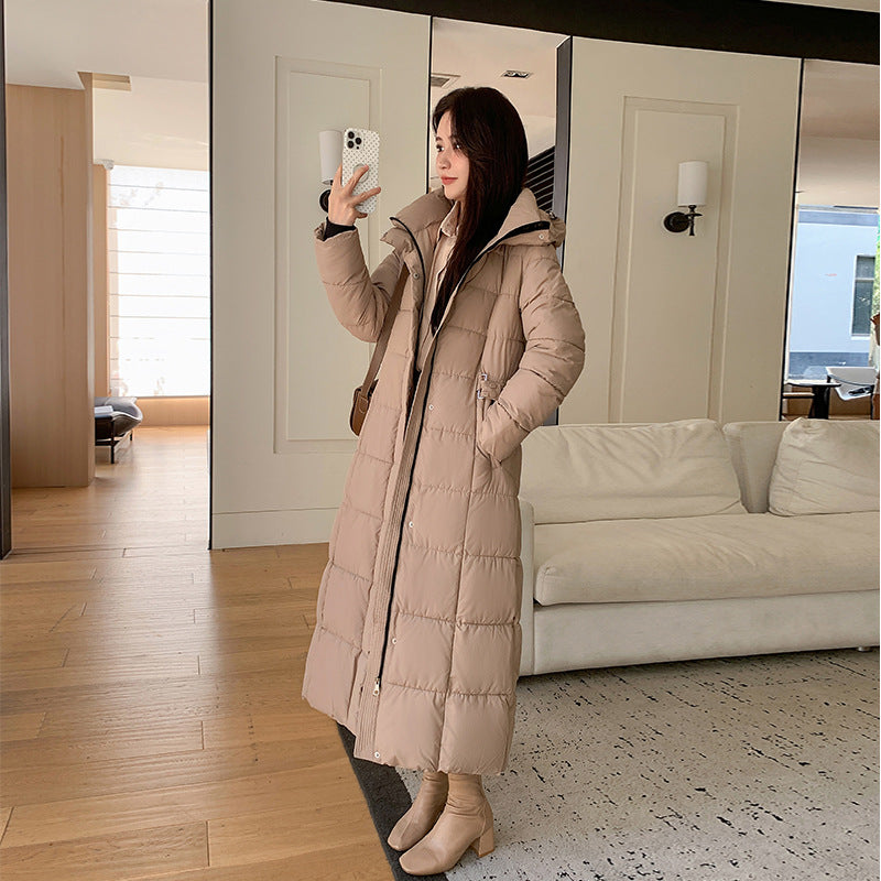 Thickened Long Section Down Cotton Jacket Coat