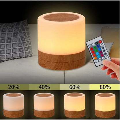 Mini Table Lamp Sensor Bedside Lamps 1200mAh Rechargeable LED Night Light Bedside Table Desk Lamp Bedroom Living Room