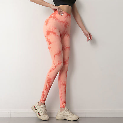 Tie Dye Leggings Women Fitness Yoga Pants